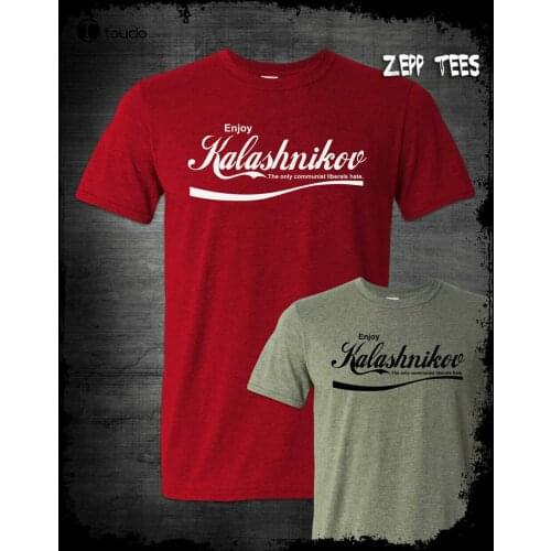 Enjoy Kalashnikov Shirt Funny Ak47 Pro Gun Second Amendment Rifle Come Take It