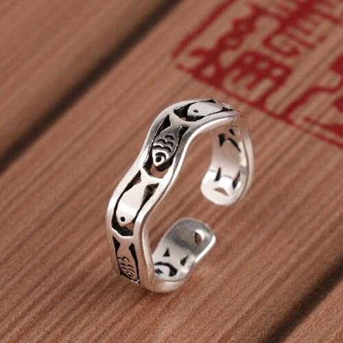 Original Design Popular Fish Finger Ring Simple Rings for Women Wedding Engagement Jewelry Gifts