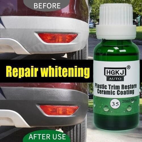 HGKJ Plastic Parts Retreading Long-Lasting Coating Liquid Rubber Wax Automotive Plastic Restore for Car Cleaner Polish High Kit