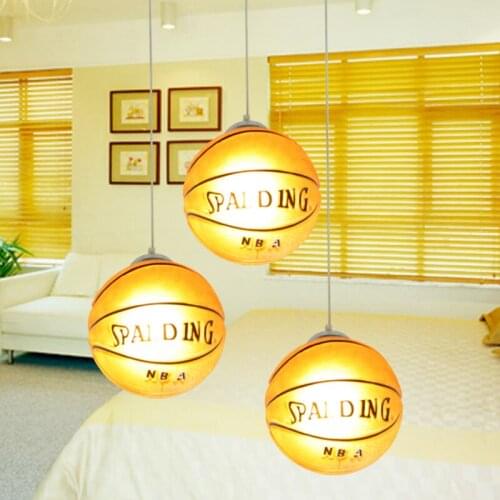 Childrens room Pendant lamp bedroom led Lighting kindergarten football Basketball Pendant lights aisle Gymnasium hanging lamp