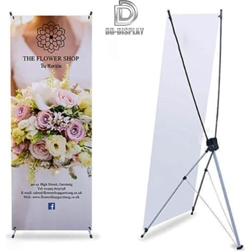 DD Advertising Banner Portable and Adjustable Banners Stand Aluminum 80 X 180cm Poster Display for Exhibitions and Promotions