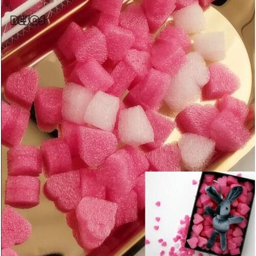 DIY Creative Heart Shaped Foam Decorative Filling Wedding Party Counters Flowers Gift Box Photos Decoration Packing Stuffing