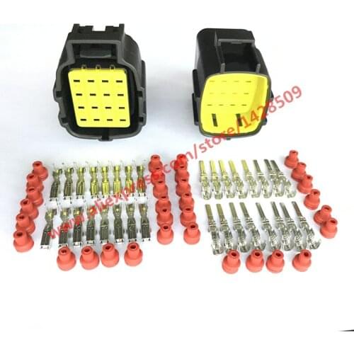 Tyco/Amp 16 Way/Pin Auto Connector For Denso 368047-1/368049-1 368050-1 Female And Male Automotive Connector