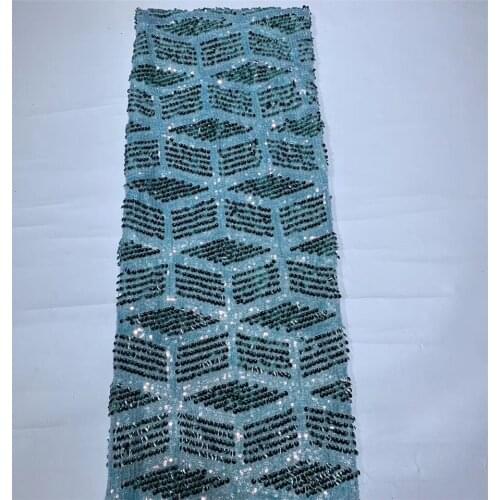 Sequin Embroidery French Lace Fabric Latest 2021 Nigerian Lace Fabric High Quality Wedding African Lace Fabric ZX3682