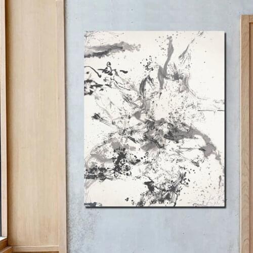 Zao Wou Ki Abstract Artwork Canvas Painting Prints Living Room Home Decoration Modern Wall Art Oil Painting Posters Pictures