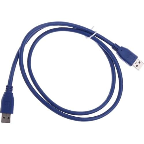 0.6M Blue Hi-Speed USB 3.0 Type A Male To Male Connector Adapter Extension Cable