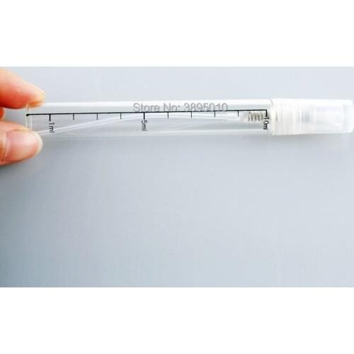 10ml scale Perfume Bottle With clear Spray&Empty Case Perfume Bottles Atomizer Glass Perfume Bottles F458