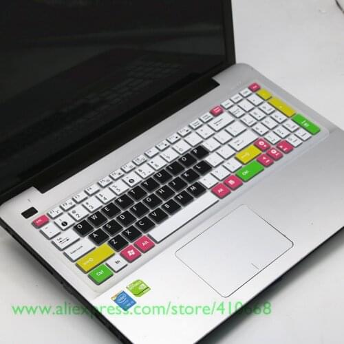 15.6 Silicone Keyboard Skin Cover Protector For Asus x550 A53 K53 A52J N53S X53 A52J N73J N61J K52 K52J x501 A55V X550V X55V