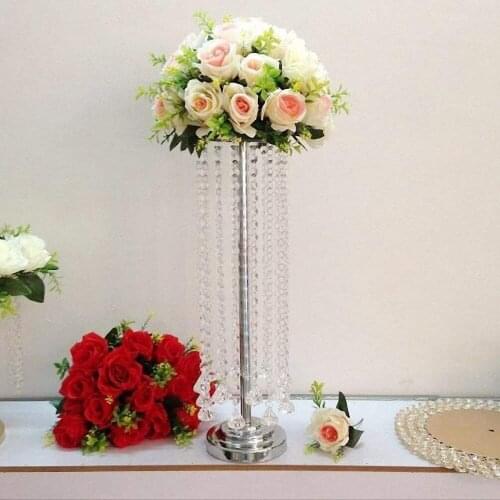 21.7 Inches Tall Vases for Flowers Metal Elegant Wedding Flower Stands Flower Vases for Wedding Decoration Table centerpieces