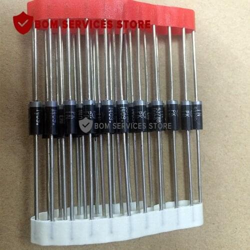 50pcs 1N5378B Diode Zener Single 100V 5% 5W 2-Pin