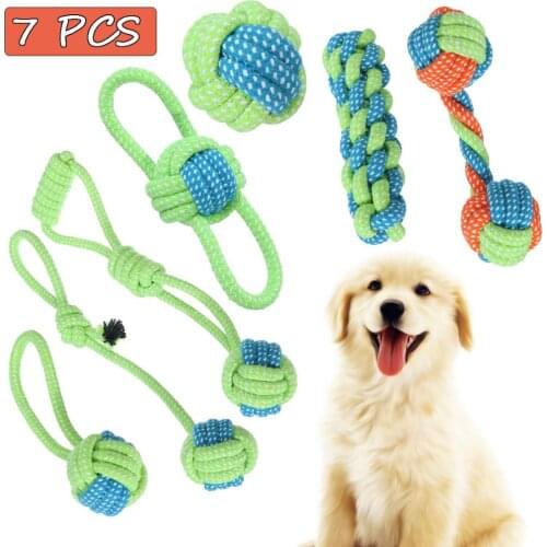7X Dog Rope Toys Tough Strong Chew Knot Knotted Pet Puppy Healthy Teeth Bear