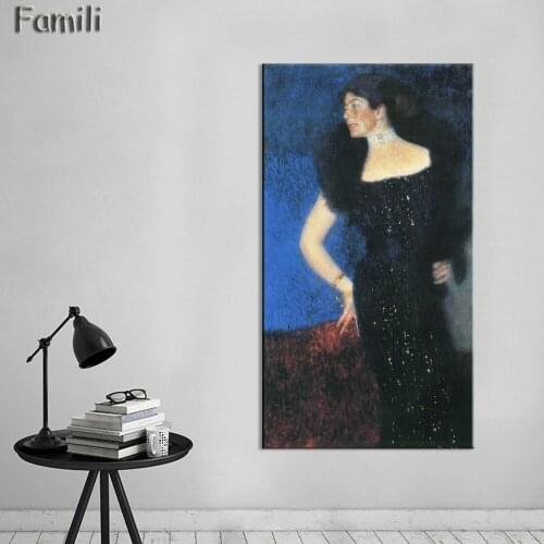 2017 Abstract art Cuadros Gustav Klimt Hope Printed Oil Painting On Canvas Wall Art Prints Picture for Living Room Home Decor