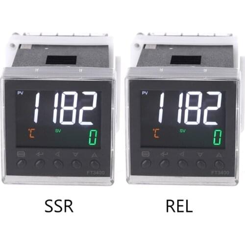 AC 100-240V PID Thermostat SSR Relay Output K J Pt100 Din 48mm Temperature Controller Digital LCD Display Waterproof