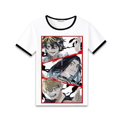Tokyo Revengers Manjiro Sano Cosplay T-shirt Summer Women Mitsuya Takashi T Shirt Fashion Men Tshirt Short Sleeve Top Tees