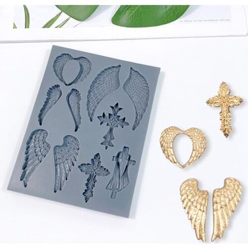 Hot Sale veiner feather Silicone Mold polymer clay molds molding clay tool Decoration