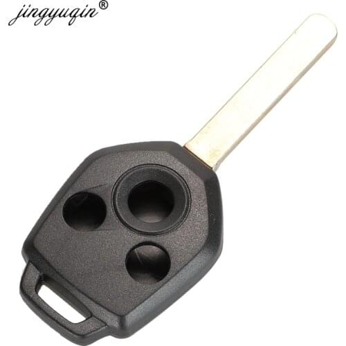 Jingyuqin Car Remote Key Shell 3 Buttons for Subaru Forester Outback Legacy 2008- 2014 Key Fob Case Replacement