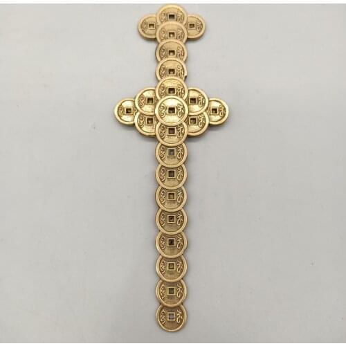 China Brass RemoveThe Bad Luck Copper Coin Sword Metal Crafts Home Decoration
