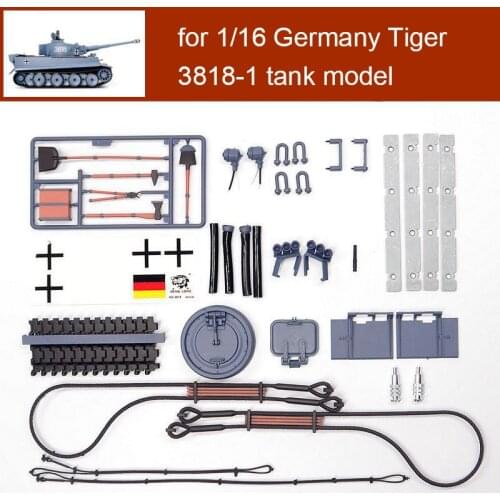 Sticker/Fender/Round Cover/Rope/Headlight/Pull Hooks/Barrel Spare Parts For 1/16 Heng Long RC Tank Model 3818-1 Germany Tiger 1