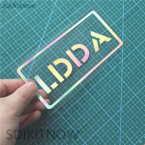 New Rainbow color changes as light Car Decal Sticker Styling Window Door For Lada niva kalina priora granta largus vaz samara