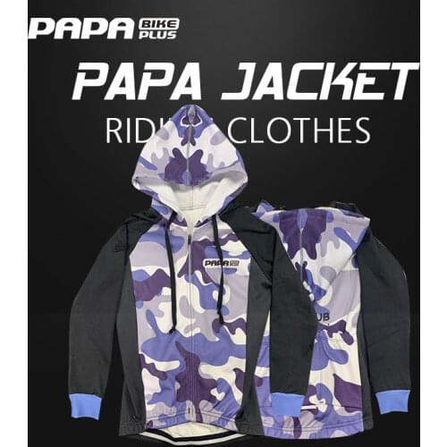 Papabike childrens stormcoat soft and comfortable sportswear quick drying thin warm and cold proof coat hood