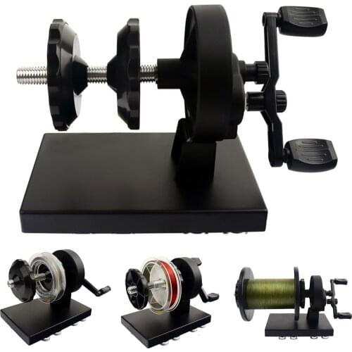 Portable Fishing Line Spooler Spinning/Baitcasing Reel Line Spooler Winder Machine Station System Line Winder Spooler