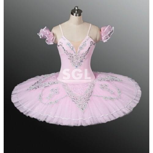 Adult Professional Ballet Tutu for Girls Pink Ballet Tutus Skirt For Competition Women Dance Wear For Sale AT1159