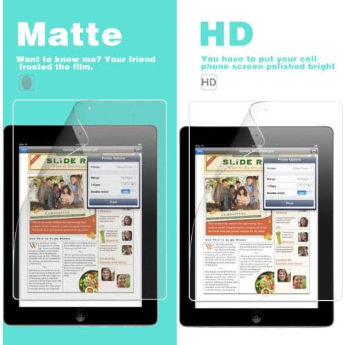 HD Clear Film Cover For APPLE Iphone IPAD 2 3 9.7 in Front Tablet PC LCD Matte Film Mobile Phone Screen Protector Guard Shell