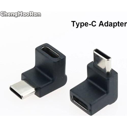 90 Degree Right Angle USB 3.1 Type C Male to Female USB-C Converter Adapter For Samsung S9 S8 Note 9 Huawei P30 Pro Smart Phone