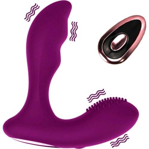 Sex Toys For Man Remote Control Vibrating Prostate Massager Anal Plug Vibrator Silicone Anus Stimulation Patterns Butt Beads