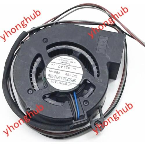 SF6023BLHH12-05E DC 12V 280MA 60x60x23mm 3-Wire Server Cooling fan
