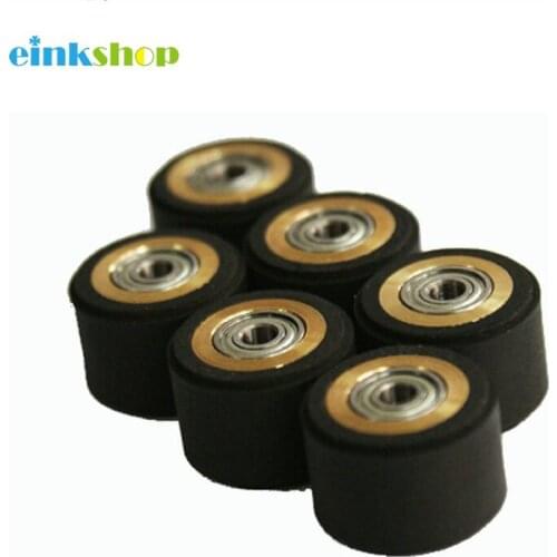 Einkshop 6pcs Pinch Roller For Mimaki Cutting Vinyl Plotter Cutter 4X11X16mm For Graphtec Cutting Plotter Pinch Roller