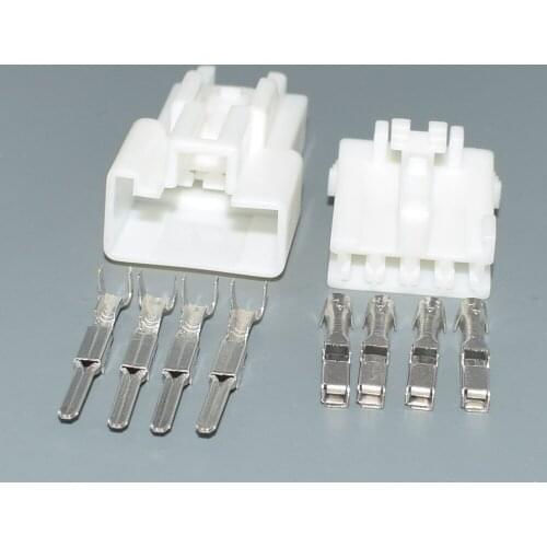 Shhworldsea 4Pin 2.2MM Plastic Female Male Electrical Plug Wiring Harness Cable Connector Plug 7283-1044 7283-1044