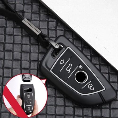High Quality Silicone Car Key Cover Case Fob Holder For BMW X1 X3 X5 X6 Series 1 2 5 7 F15 F16 E53 E70 E39 F10 F30 G30 Keychain