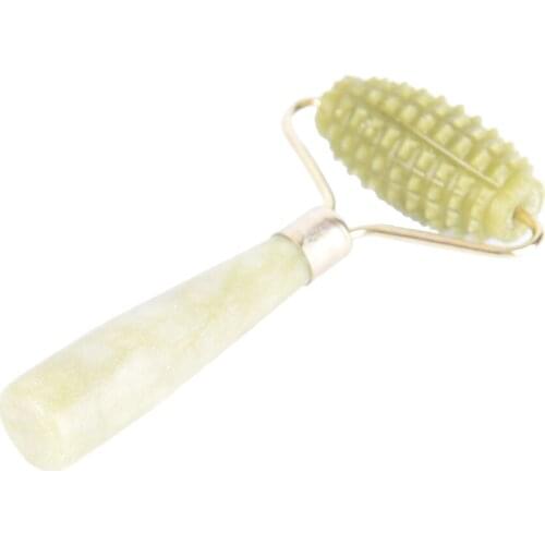 Spa Head Neck Body Facial Health Slimming Massager Beauty Tool Green 2 Styles Face Massager Roller 1pcs Practical Natural Jade