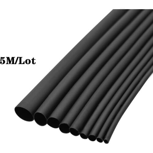 5 Meter 2:1 Black Red Green Blue Yellow 1 2 3 4 5 6mm Diameter Heatshrink Tubing Tube Sleeving Wrap Wire DIY Connector Repair
