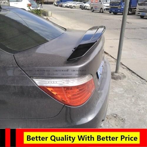 Car Lip Spoiler Universal For All Sedan Car ABS Plasitc Primer Color Rear Trunk Tail Wing For BMW E60 520 523 525 530 2005-2011