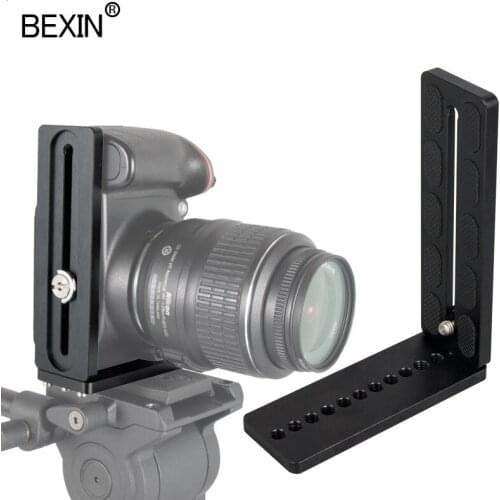 BEXIN universal Lengthen L Shape Vertical Shooting Quick Release L Plate Bracket Grip 1/4 screw For Nikon conan sony DSLR Camera