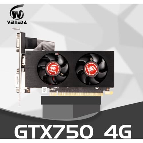 Graphics Cards gtx 750 4GB 128Bit GDDR5 Geforce PC Desktop Computer games for nVIDIA Map VGA stronger than GTX750ti 2GB