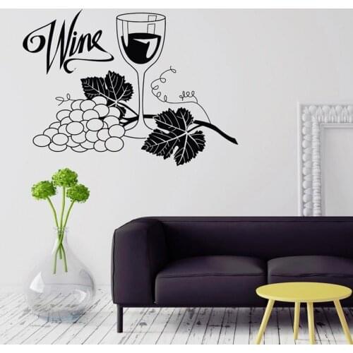 Wine Winery Sticker Bar Restaurant Decal Poster Vinyl Art Wall Decals Pegatina Decor Mural Wine Decal Winery Sticker