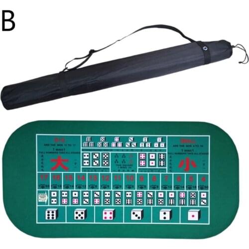 1.2×0.6m Casino Table Mat Rubber Poker Mat Baccarat Dice Blackjack Desk Pad Party Board Game Tablecloth Drop Ship