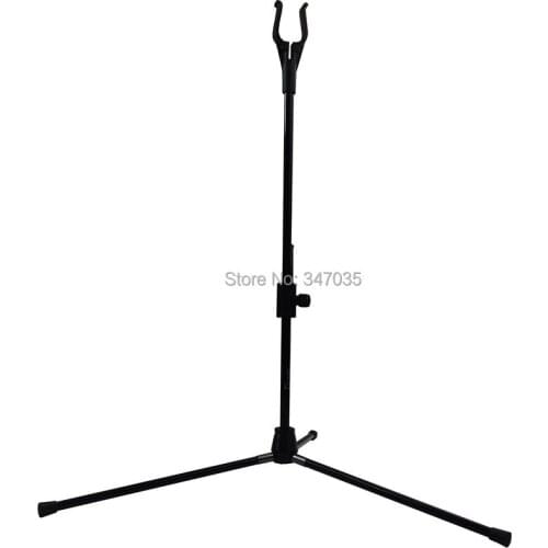1 pc Bow Stand Hunting Archery Fiberglass Recurve Bows Holder Outdoor Sports Black Color
