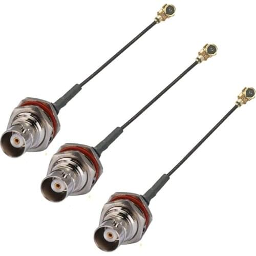 10pcs 1.13 IPX U.FL IPEX to BNC Female O-ring Waterproof Connector RF Coaxial Pigtail 1.13mm Cable 10cm 15cm 20cm 30cm 50cm