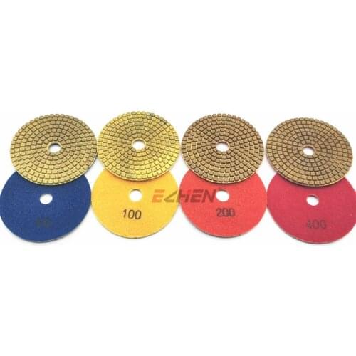 100mm 4inch diamond polishing pad metal resin bonded for grinding granite quartz hard stone Coarse grit grinding stone fast