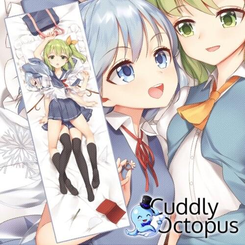 Anime TouHou Project Cirno Daiyousei Dakimakura Hugging Body 2WAY Pillow Case Cover Pillowcase Cushion Xmas Gifts Cud