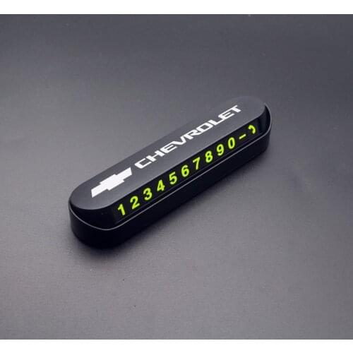 Car Temporary Parking Card Sticker Auto Phone Number Card Plate For Chevrolet lacetti captiva aveo t250 t300 epica lanos cobalt