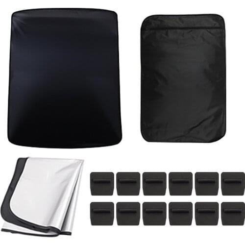 Car Sunroof Sunshade For Tesla Model Y 2020 Front Rear Overhead Roof Sunshade Sun Visor Sunscreen UV Heat Insulation Film