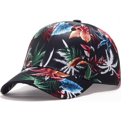 Floral Picture Design Baseball Cap Adjustable Snapback Hat for Men Women Sports Hip Hop Outdoor Travel Headwear Fisherman Cheap