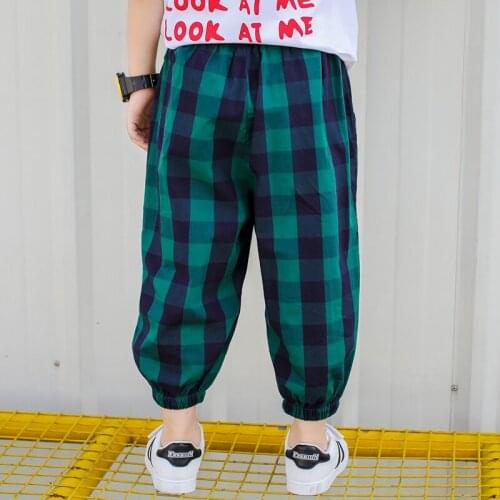 Boys Mosquito-Proof Pants Summer Thin Cotton Childrens Trousers Baby Thin Cotton And Linen Casual Pants New