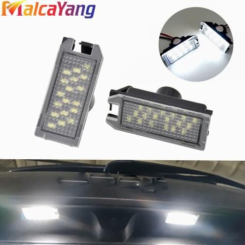 For Jeep Grand Cherokee Compass Patriot For Maserati Levante For Fiat 500 For Dodge Viper White LED license Number Plate Light