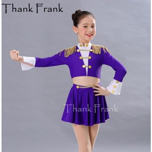 2-Piece Jazz Dance Costumes kids Latin Dress Childrens Costume For Dancing Girls Cheerleaders Costume Sexy Woman Clothes C550